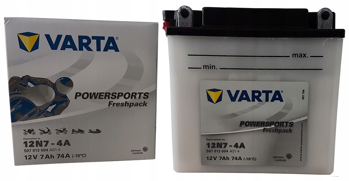 Akumulator Varta 12N7-4A 7Ah 74A 12V L+ 12N7-4A