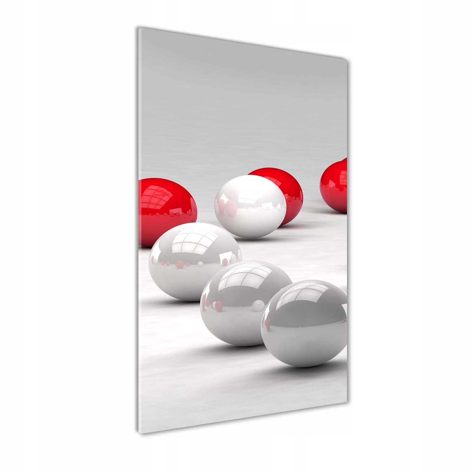 

Foto obraz na szkle Czerwono-białe kule 60x120 cm
