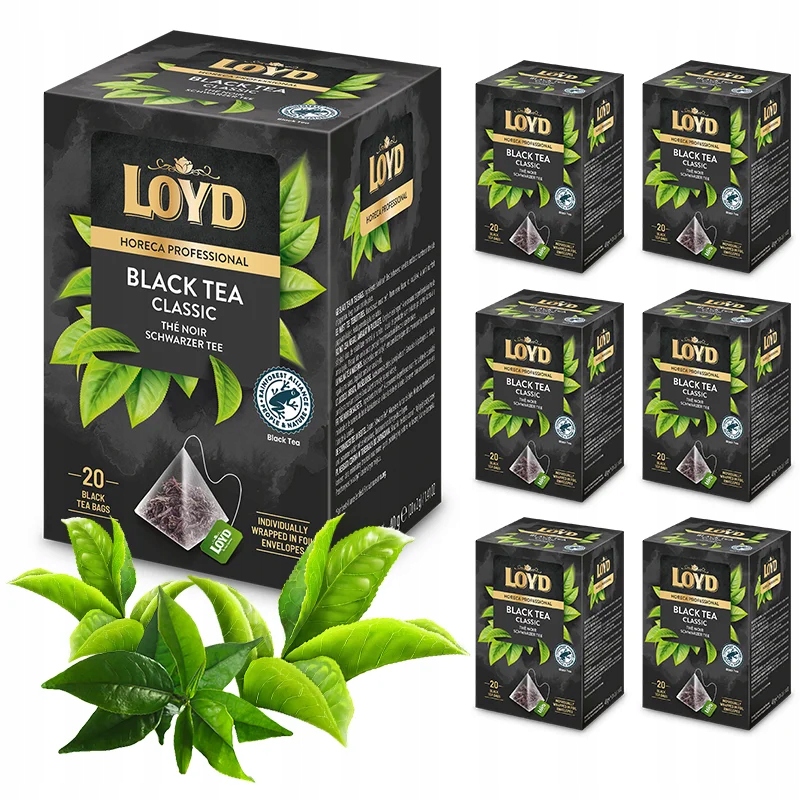 Zestaw 6 sztuk Ekspresowa Mocna Herbata Czarna Horeca Black Tea Loyd 20