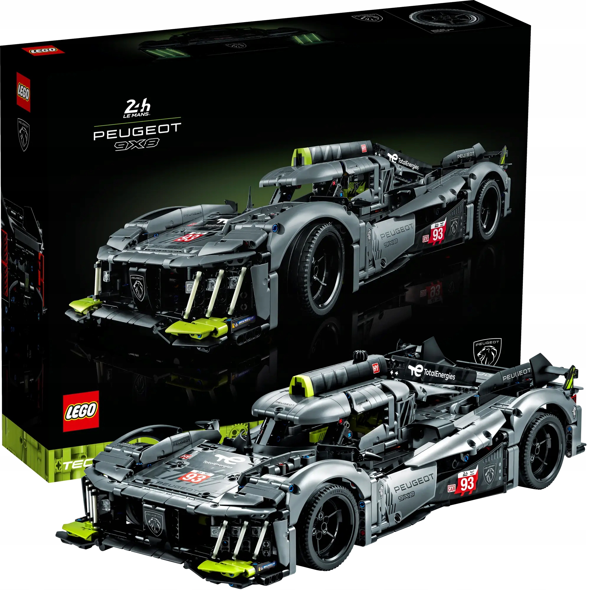 Lego Technic 42156 Formule Hypercar Peugeot 9X8 Le Mans 1775 Dílků