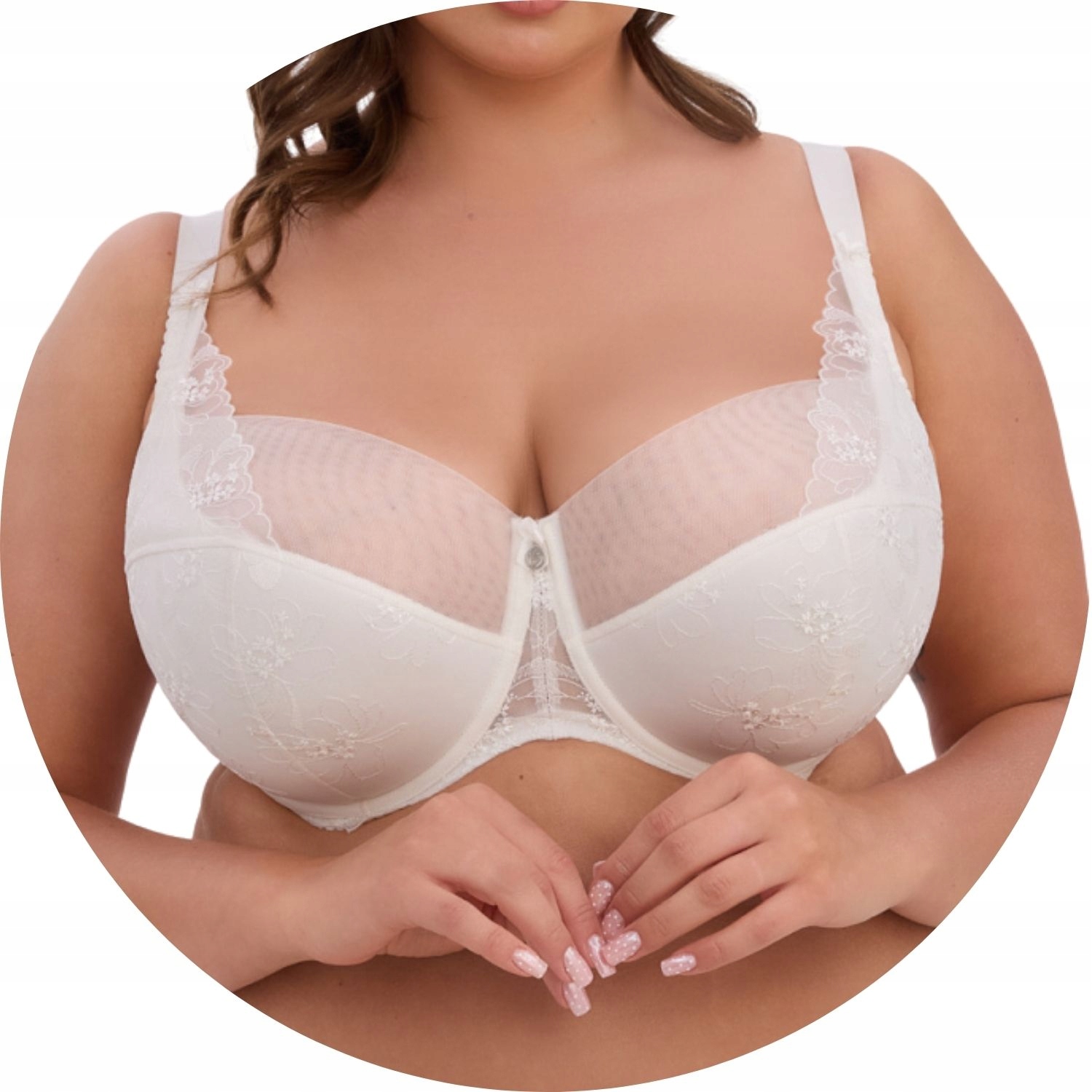 Polovyztužená podprsenka Semi Soft Gaia 1341M Liana Maxi ecru 105D