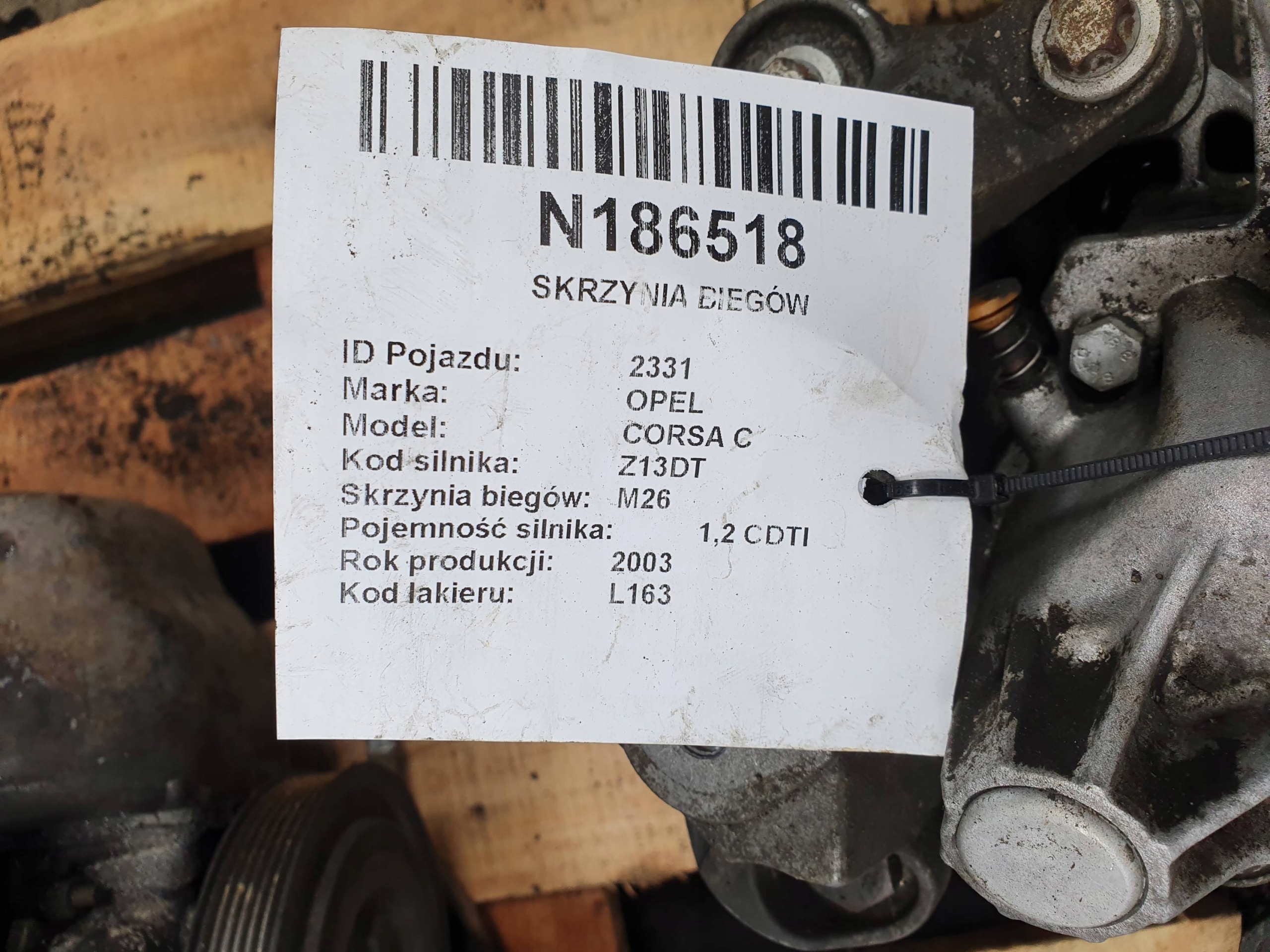 gearbox, M26 OPEL CORSA C