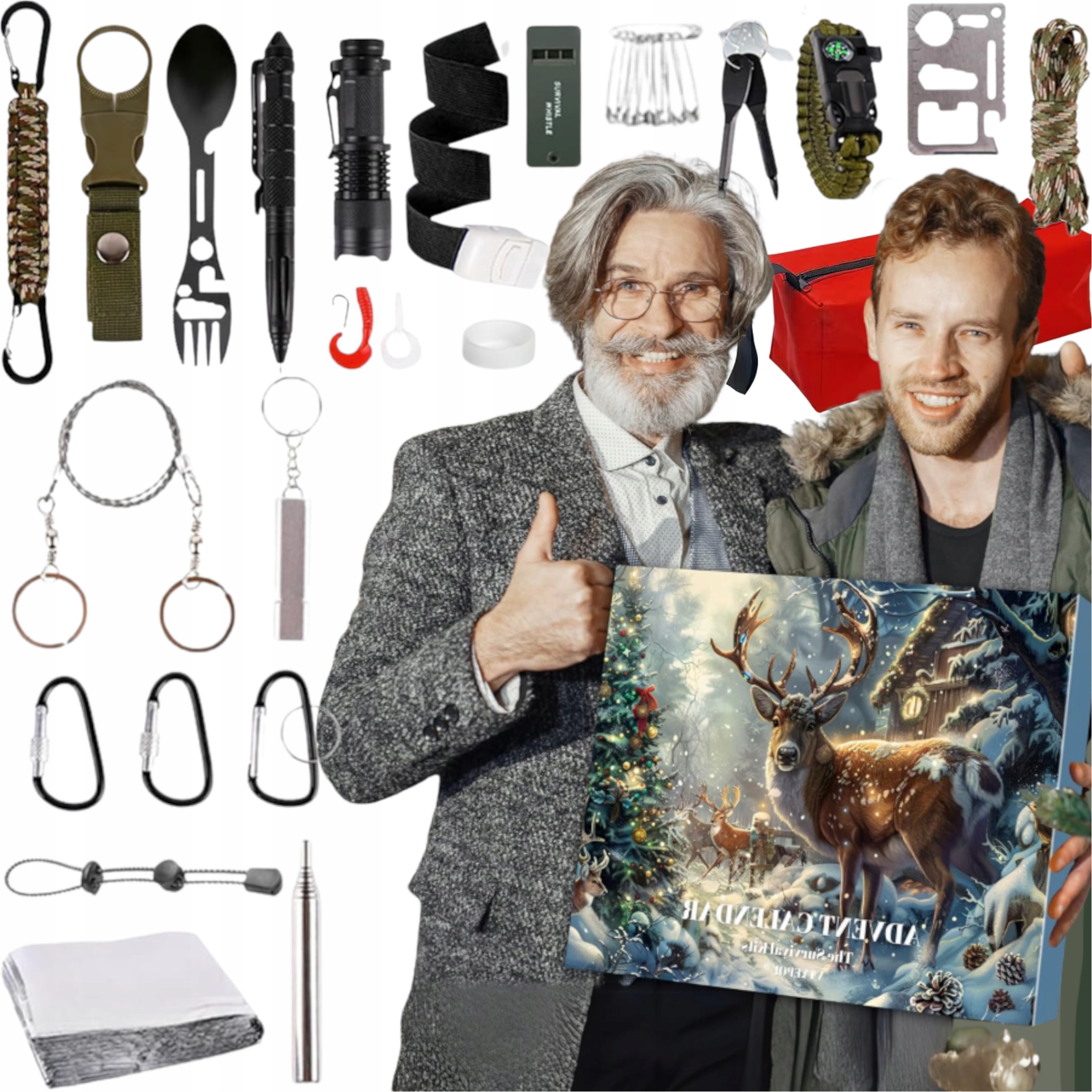 Sada Na Přežití Pro Lesní Výpravu, 24DENNÍ Evakuační Adventní Kalendář