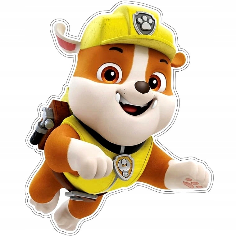 PIANKOWA NAKLEJKA NA ŚCIANĘ Psi Patrol - Rubble