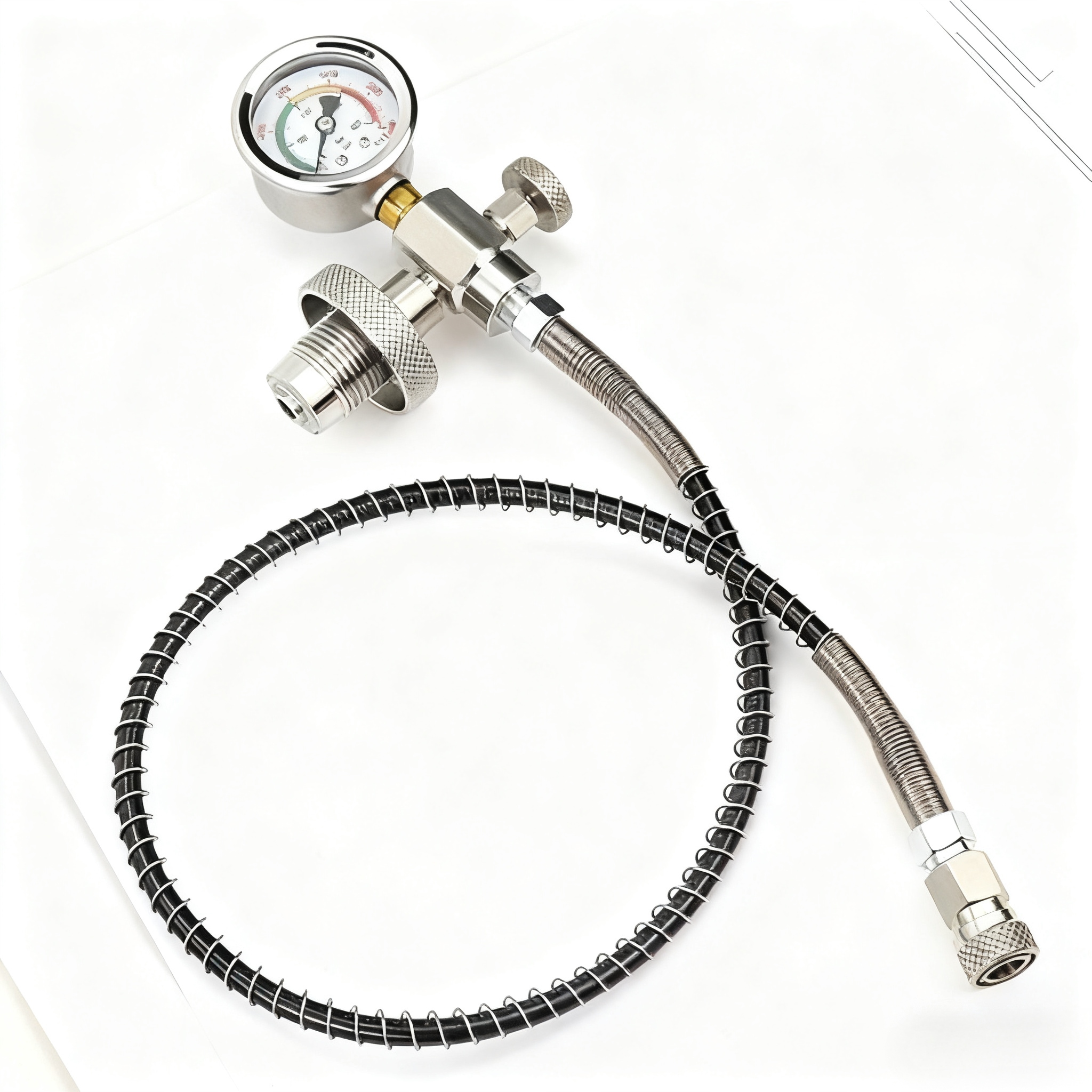 Pcp Přetočka pro stlačený vzduch Hp Paintball Větrovka 400bar hadička