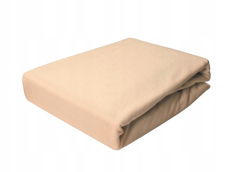 

Prześcieradło jersey 120x200 z gumką Beżowe