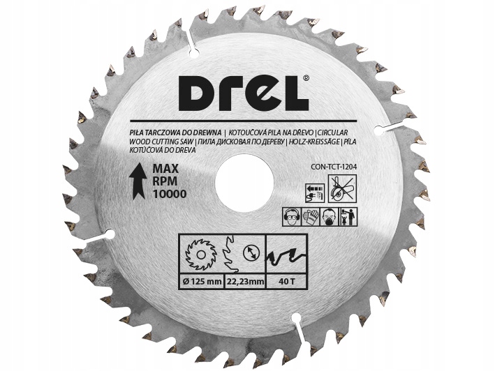 TARCZA PIŁA DO DREWNA WIDIOWA 125 x 22.2 mm 40T