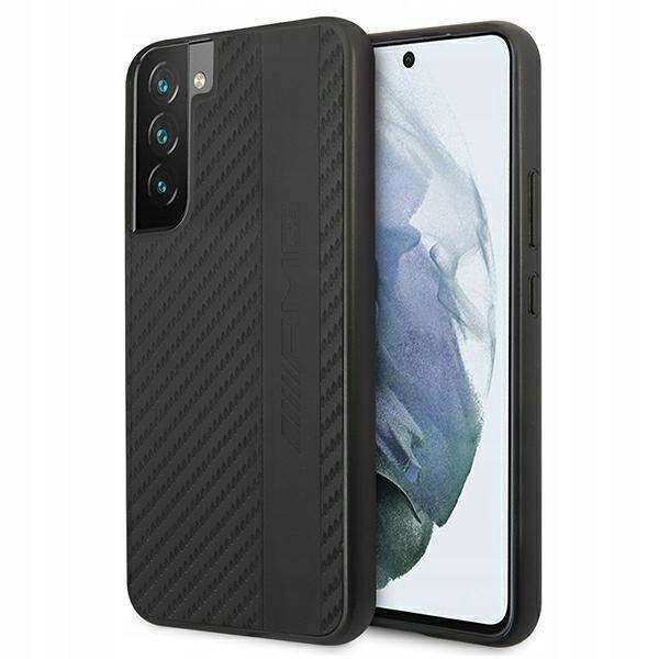 Etui Amg Carbon Stripe&Embossed na Samsung Galaxy S22+ czarne Mercedes