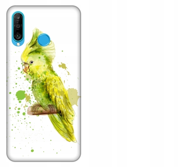 

Etui pokrowiec Huawei P30 Lite Ptak papuga akwarel