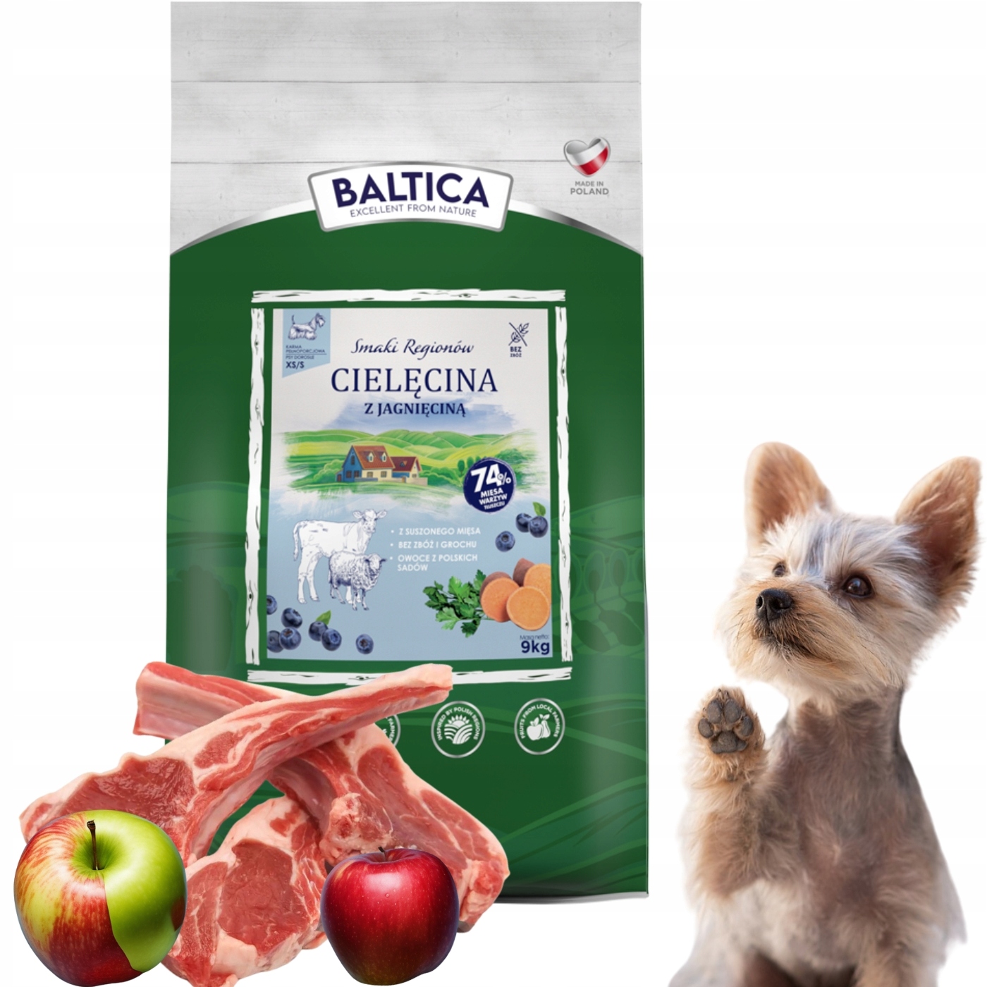 Baltica Smaki Regionów Cielęcina z jagnięciną Xs/s 9kg