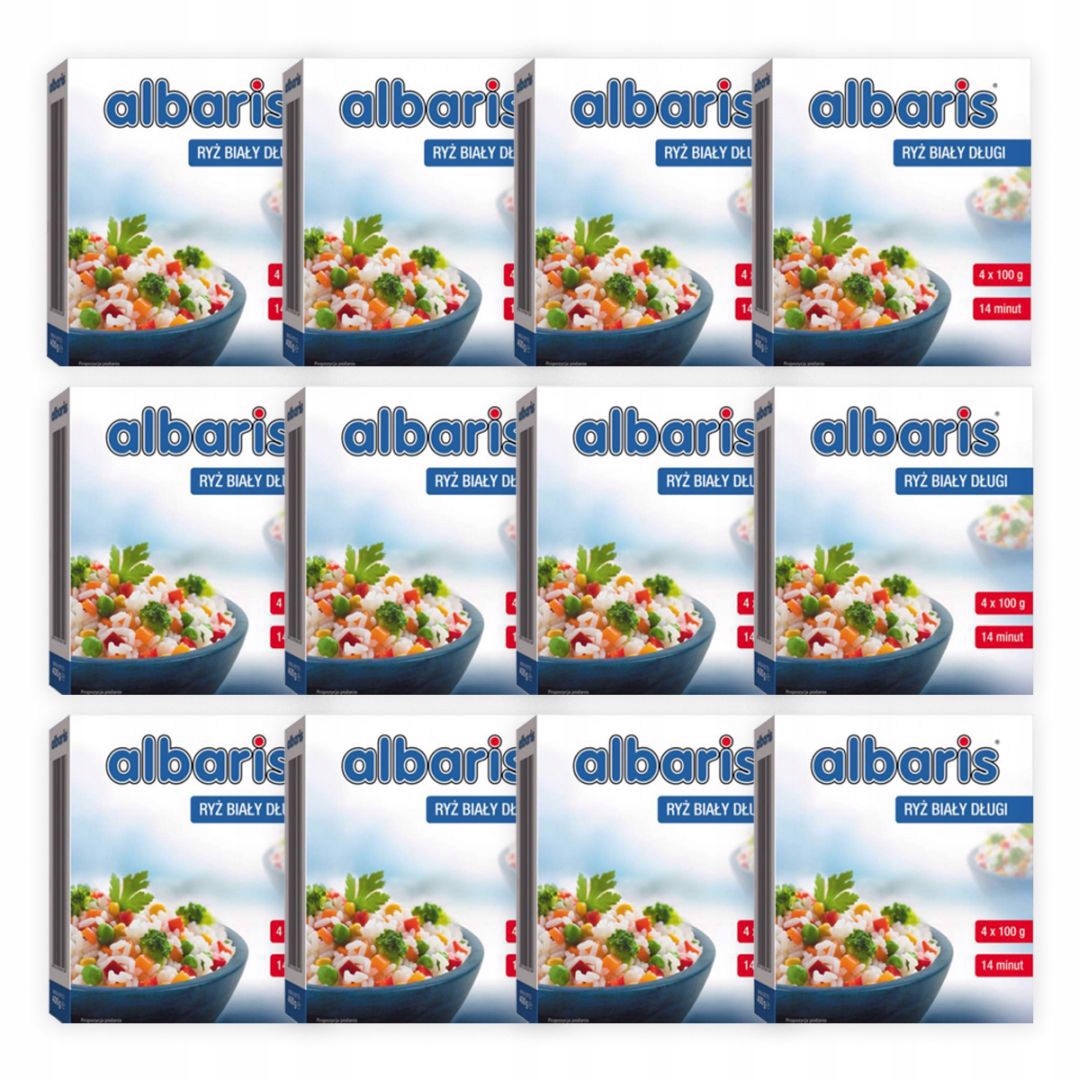 Sonko Albaris Rýže bílá dlouhozrnná 400 g (4 x 100 g) x 12 kusů