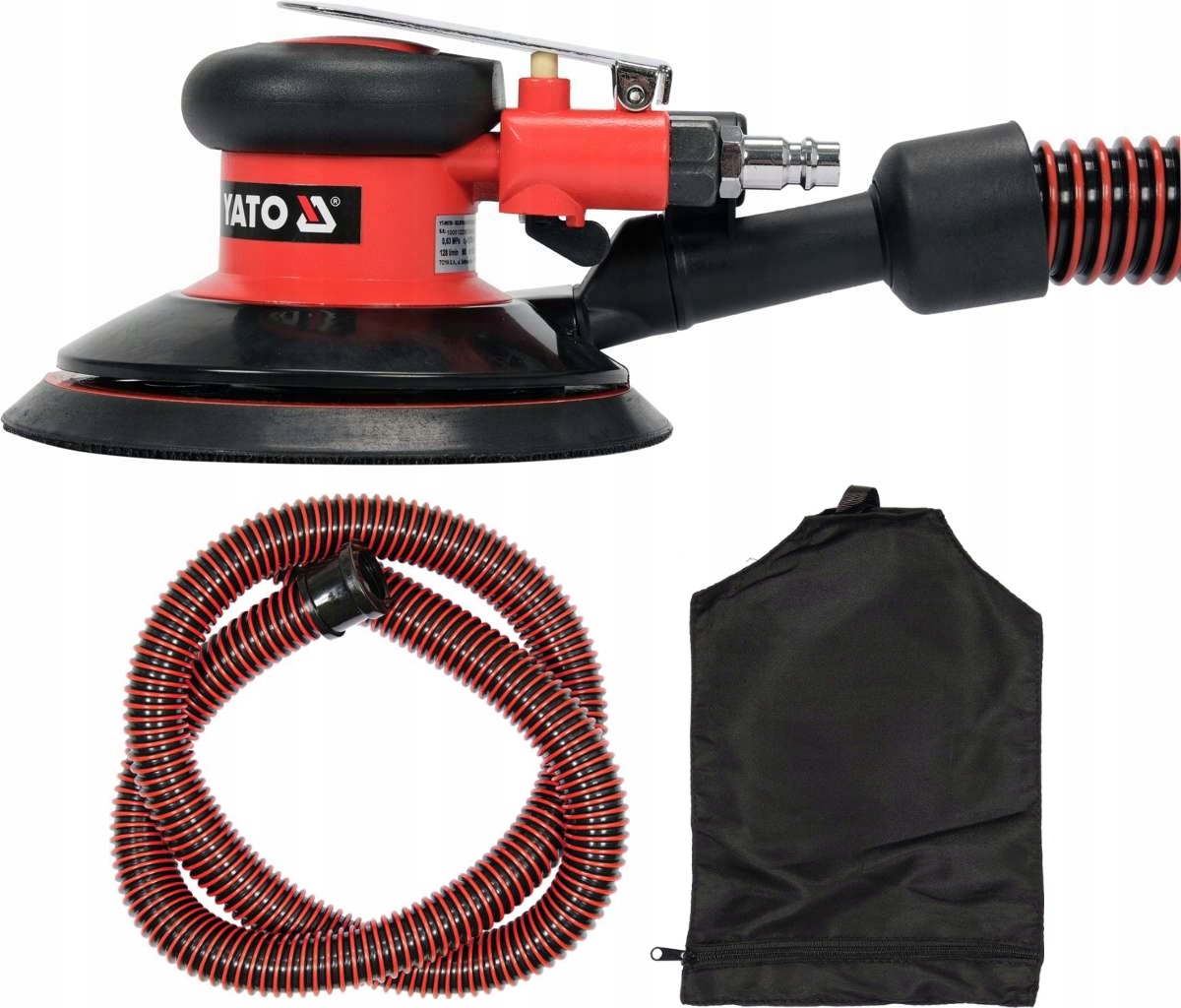 SZLIFIERKA PNEUMATYCZNA MIMOŚRODOWA 09738 YATO Prędkość obrotowa 12000 obr./min
