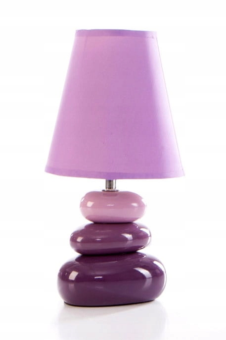 

Lampka ceramiczna Eurofirany Lorena 1C fiolet