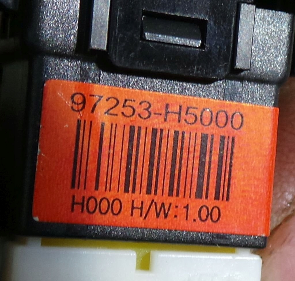 KIA RIO YB V 2018 CZUJNIK ZMIERZCHU 97253-H5000 Numer katalogowy części 97253-H5000 0000