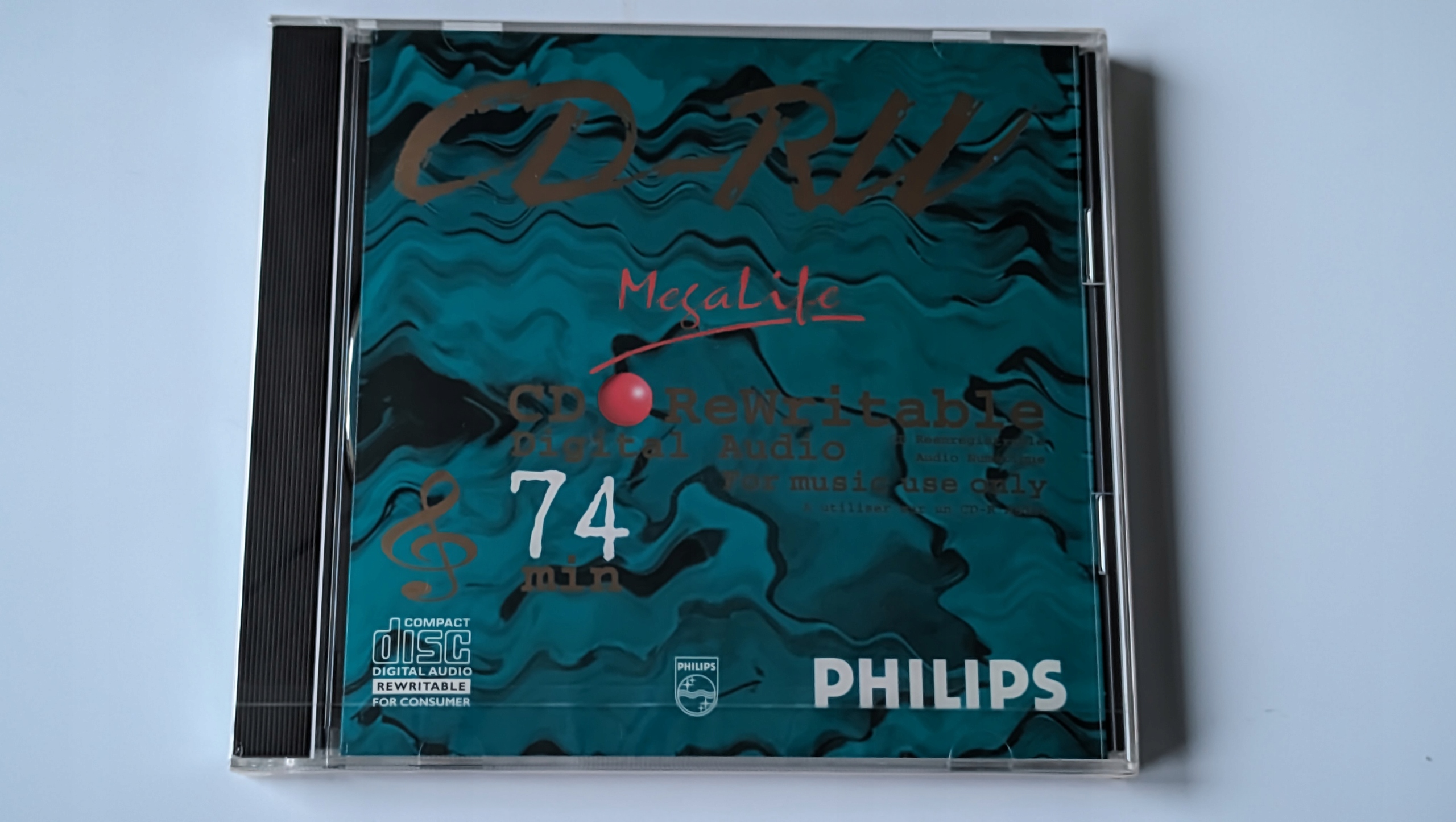 Philips Cd-rw Audio 74/650 Mb 1szt \ stacjonarne nagrywarki jewel case CD