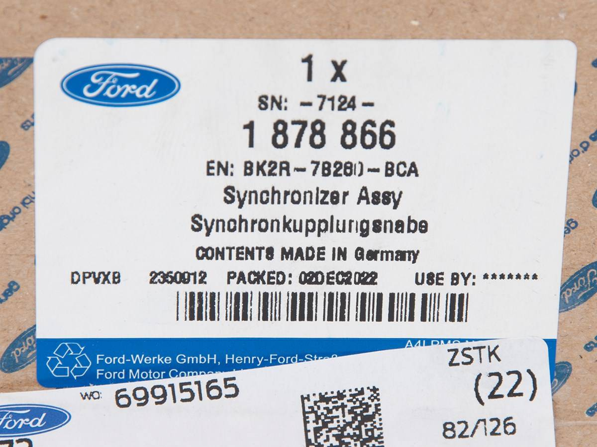 SYNCHRONIZATOR 3 I 4 BIEGU TRANSIT 11- VMT6 / MMT6 Rodzaj skrzyni Manualna