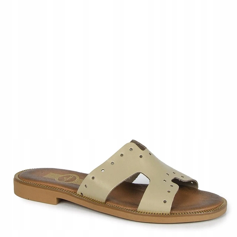 Lemar 40326 Kožené Nazouváky Béžové 38