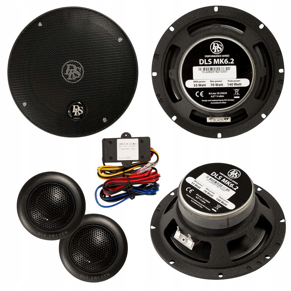 Zestaw Głośników samochodowych Dls MK6.2i 165mm 55W/70W