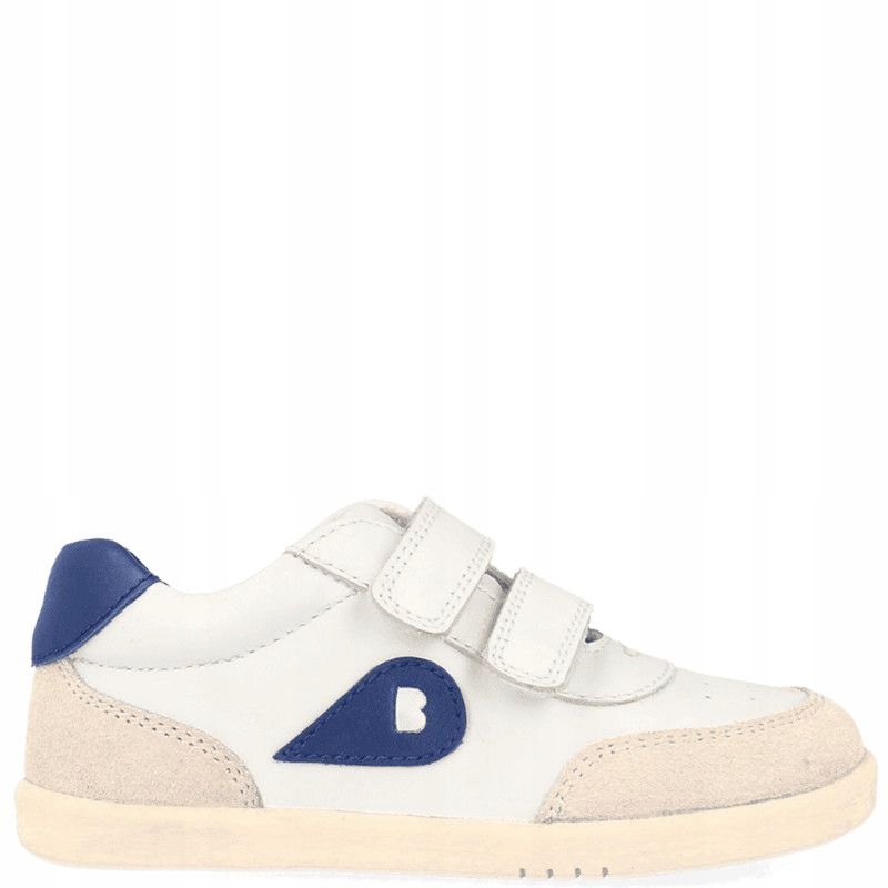 Bobux 650501 -buty barefoot półbuty dziecięce skórzane na rzepy 26 Biały