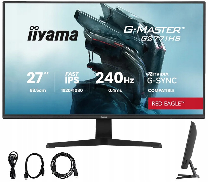 Monitor iiyama G-Master G2771HS-B1 Red Eagle 27 Ips Led 240 Hz 0,4 ms Hdmi Dp