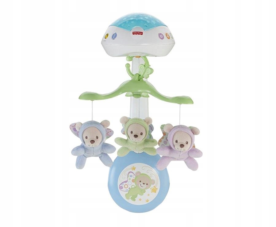 Fisher-Price карусель с медведями CDN41 материал пластик