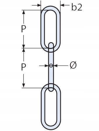 ŁAŃCUCH 4mm NIERDZEWNY 4 DIN 763 NIERDZEWNY KWASOODPORNY A4 Marka inna