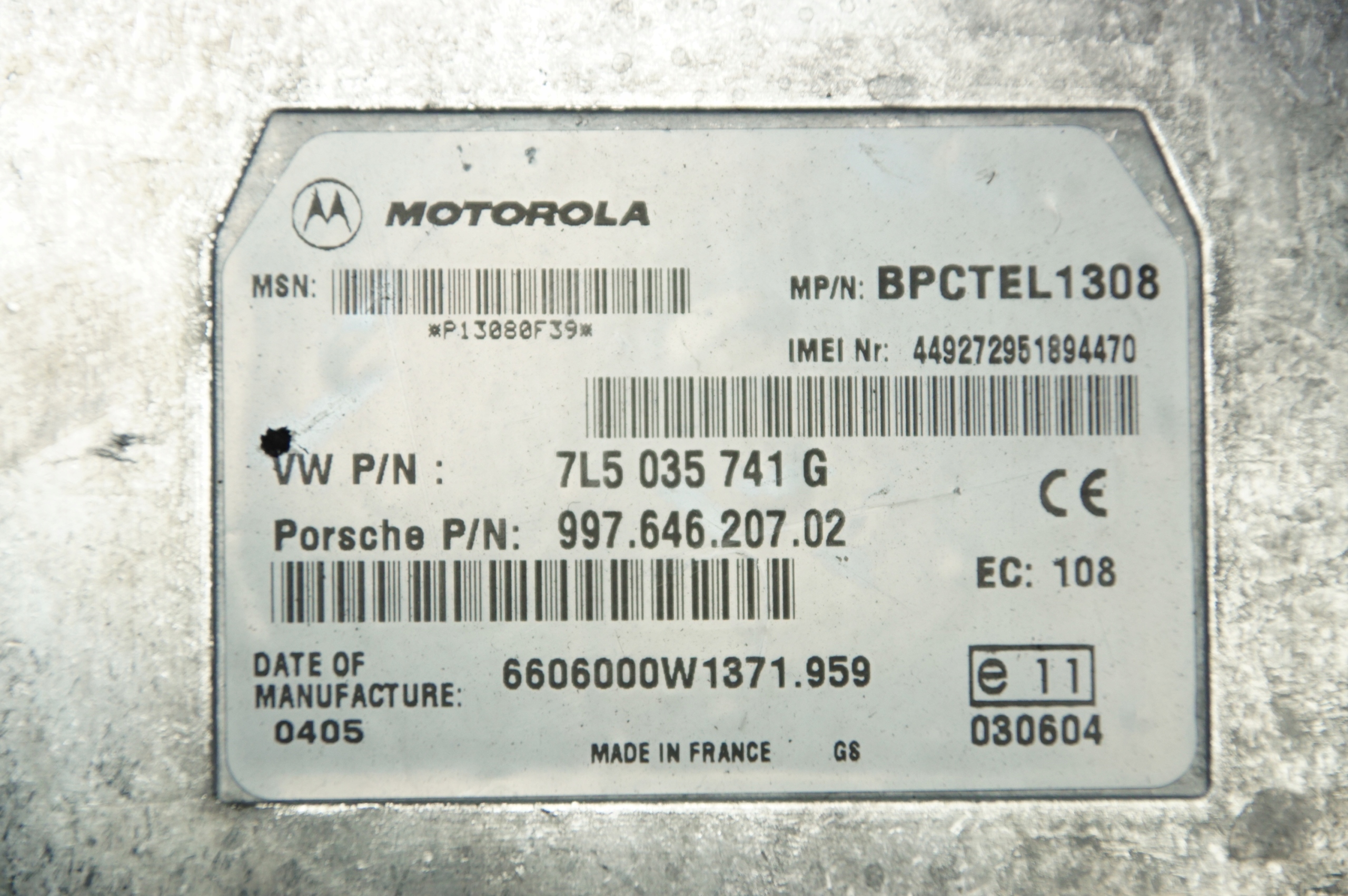 modulo TELEFONU 7L5035741G PORSCHE CAYENNE S
