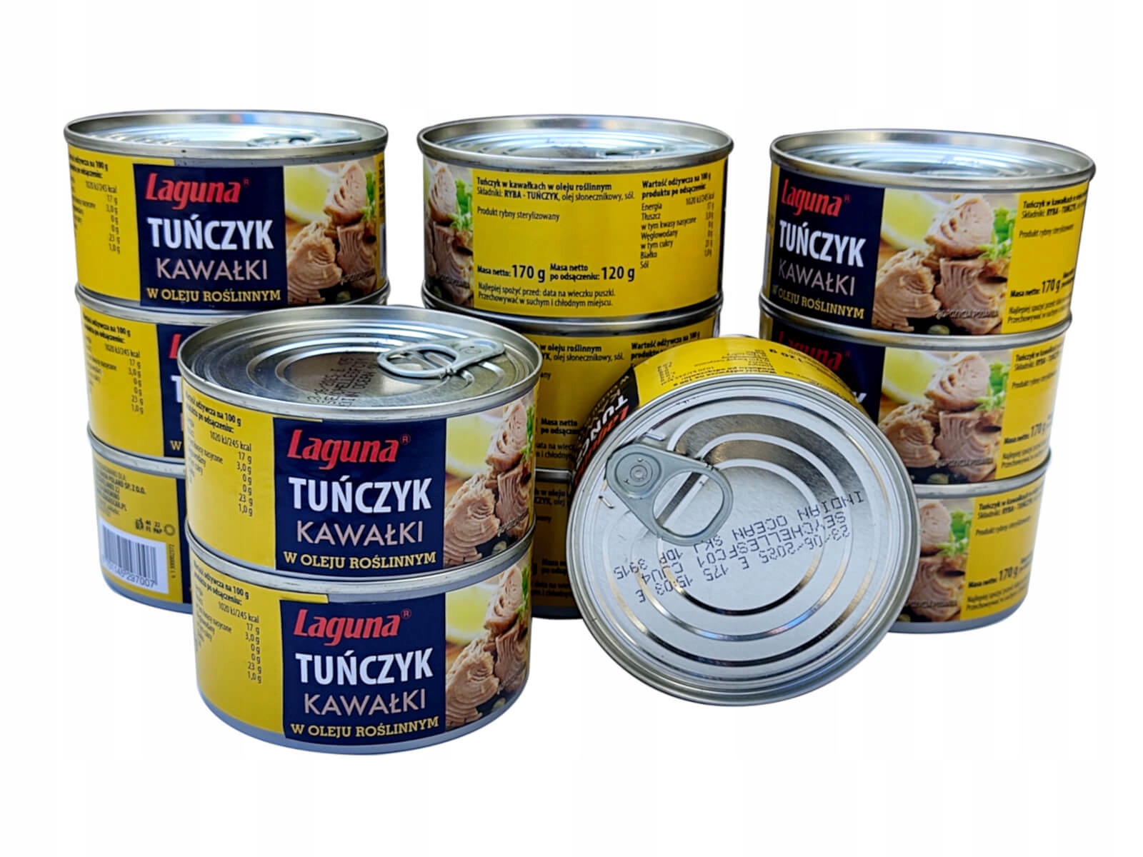 Levně Tuňák Kousky V Oleji Laguna 170 g x 12 ks