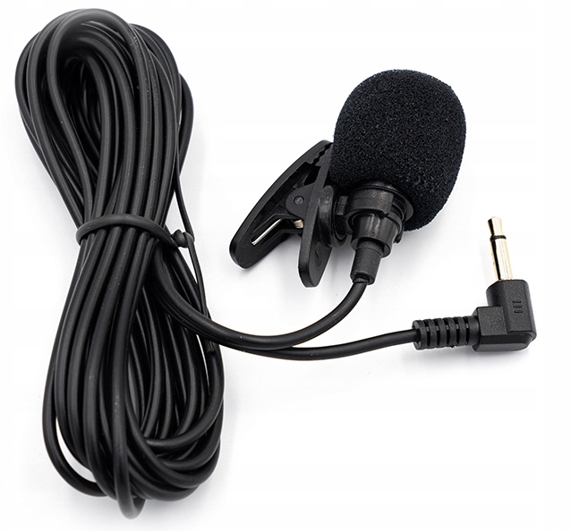Микрофон с зажимом для громкой связи NCS mini jack 3,5 мм черный