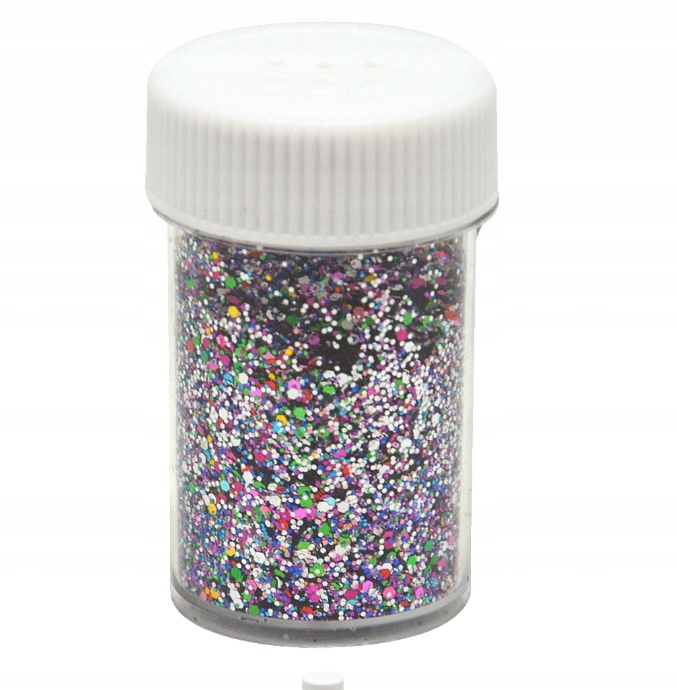 Pyłek do Zdobień Brokat w Solniczce MULTIKOLOR