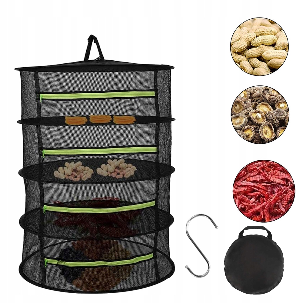 SUCHA SIATKA NA ZIOŁA, SKŁADANA SIATKA NA SUSZENIE STOJAK DO SUSZENIA ZIÓŁ