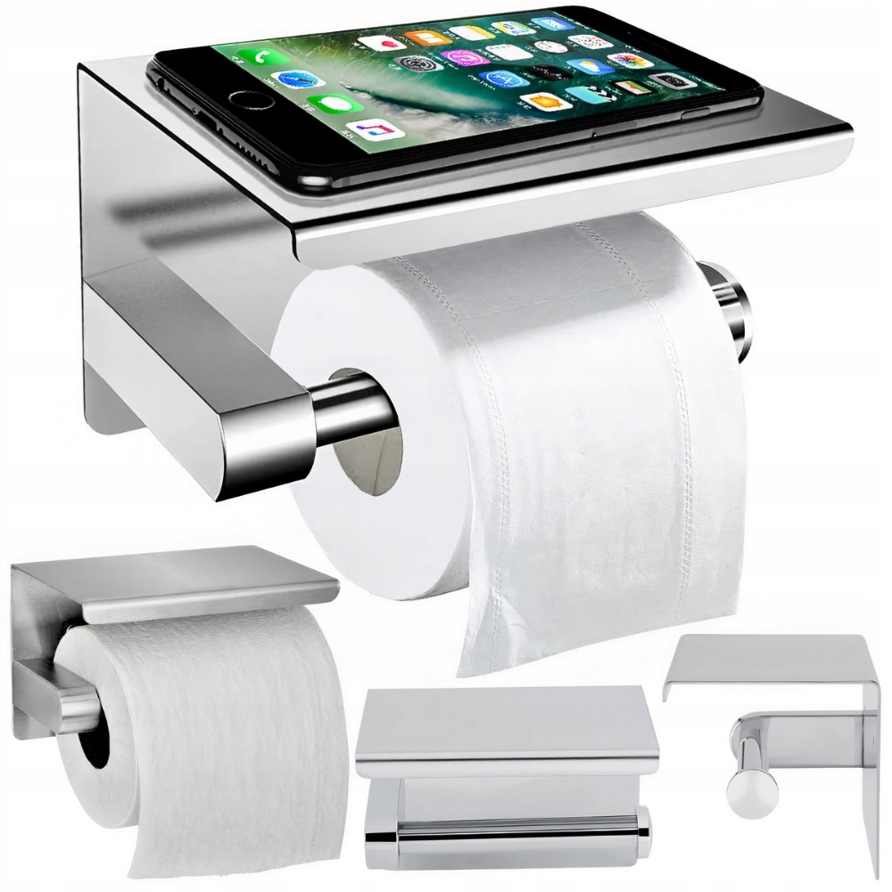 

Uchwyt Na Papier Toaletowy Z Półką Chrom Loft Wc