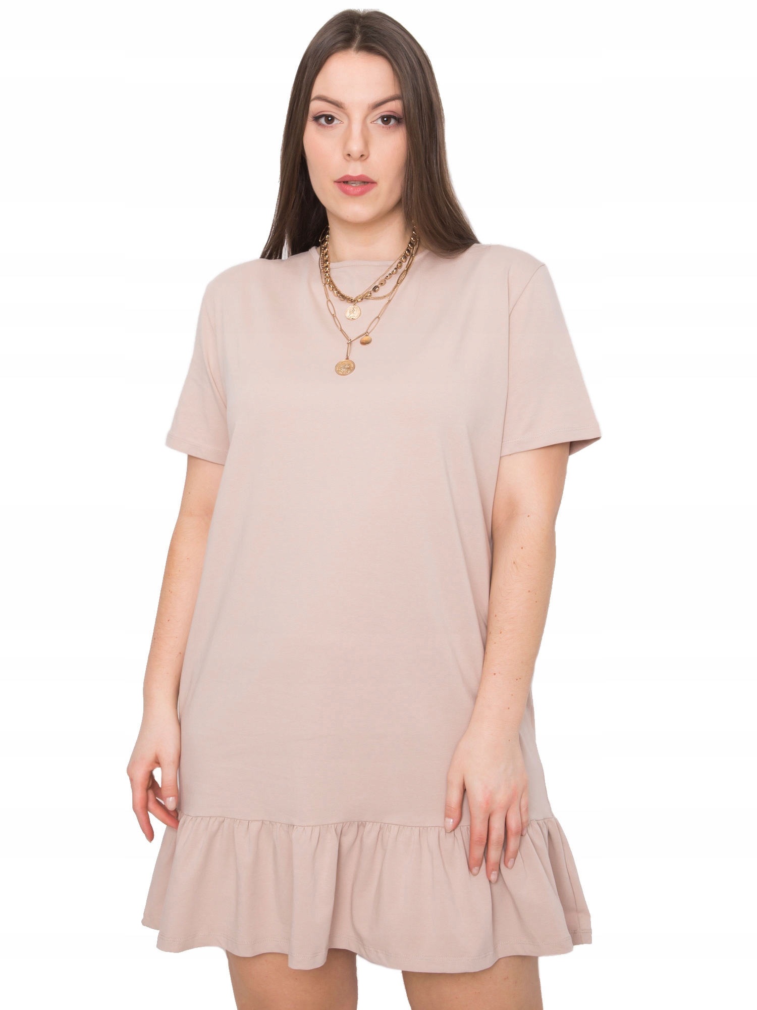 

Prosta Sukienka Kobieca mini Plus Size 3XL