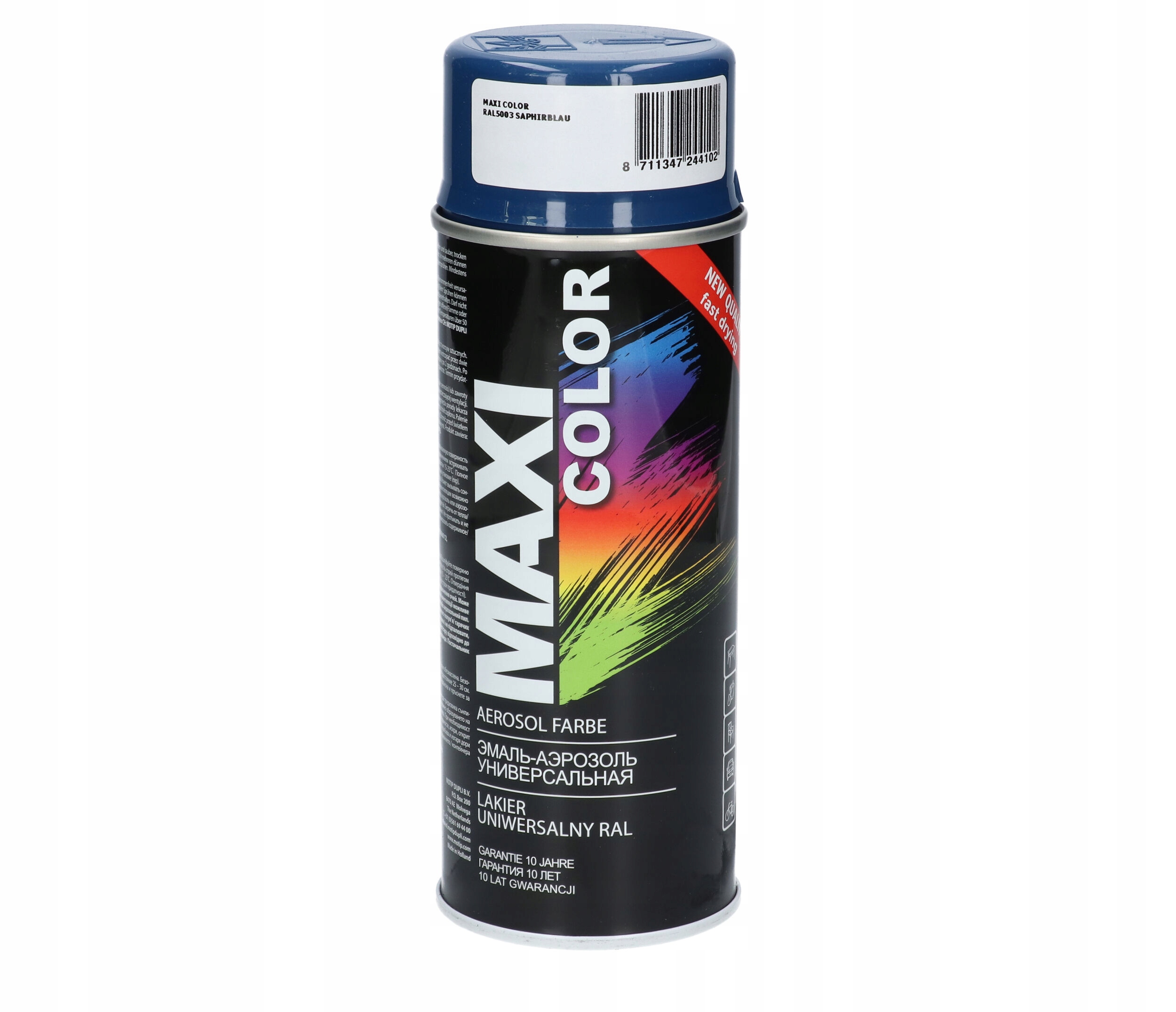 Lakier spray RAL5003 niebieski ciemny połysk 400ml szybkoschnący techniczny