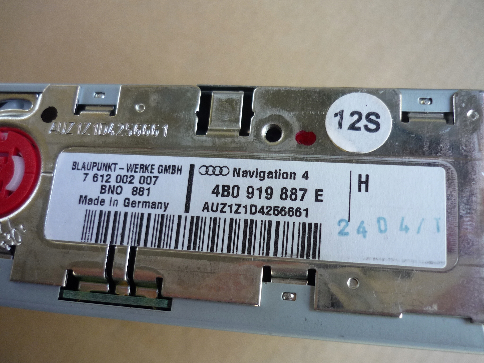 считыватель навигации корпус Audi A4 B6 B7 4B0919887E