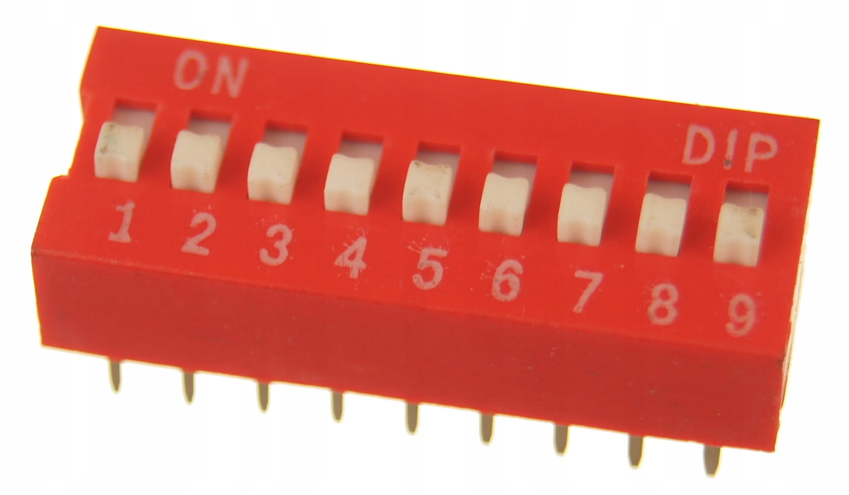 

DS-09 Dip Switch 9 pozycyjny czerwony 1 szt.