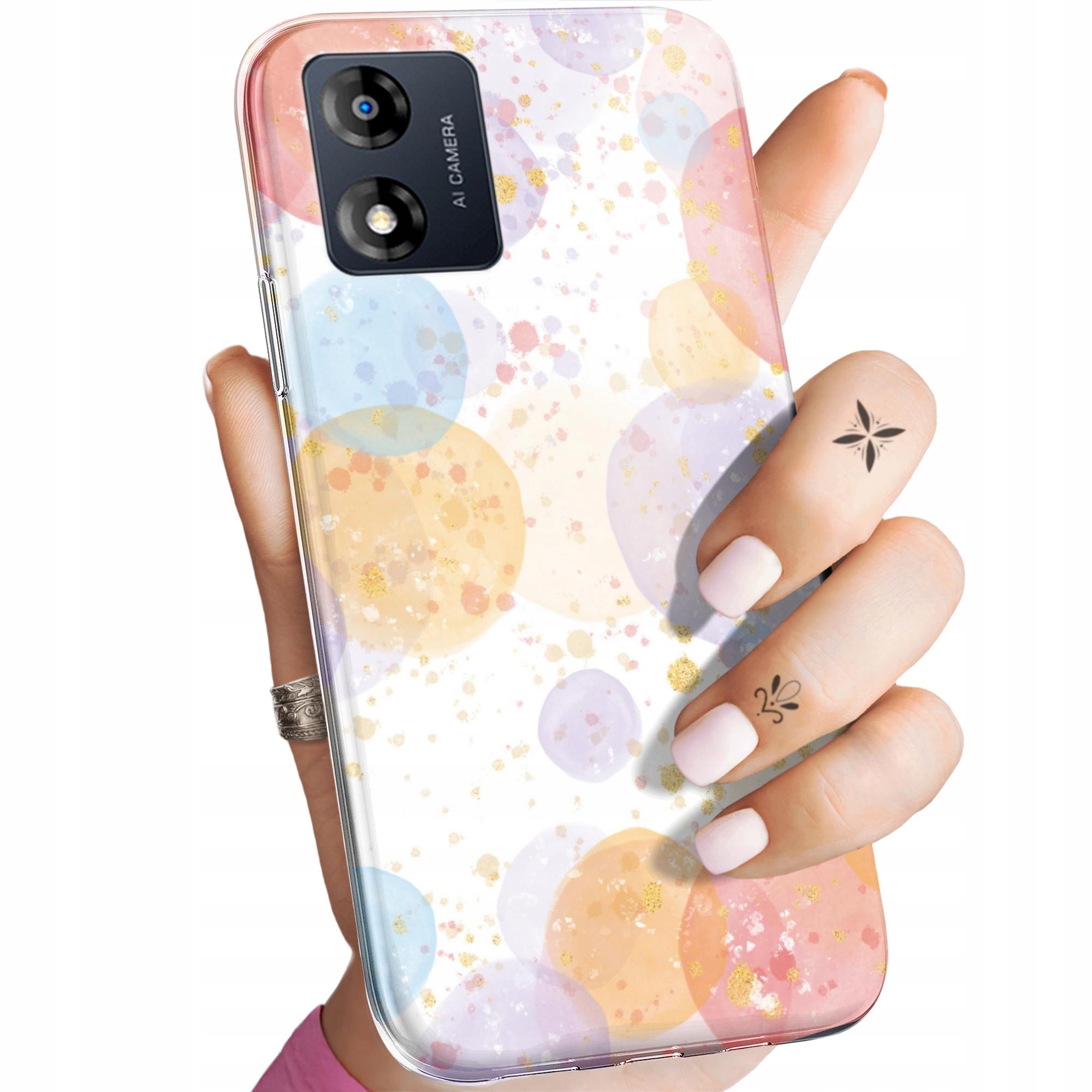 Etui Do Motorola Moto E13 Watercolor Akwarela Obraz Obudowa Pokrowiec