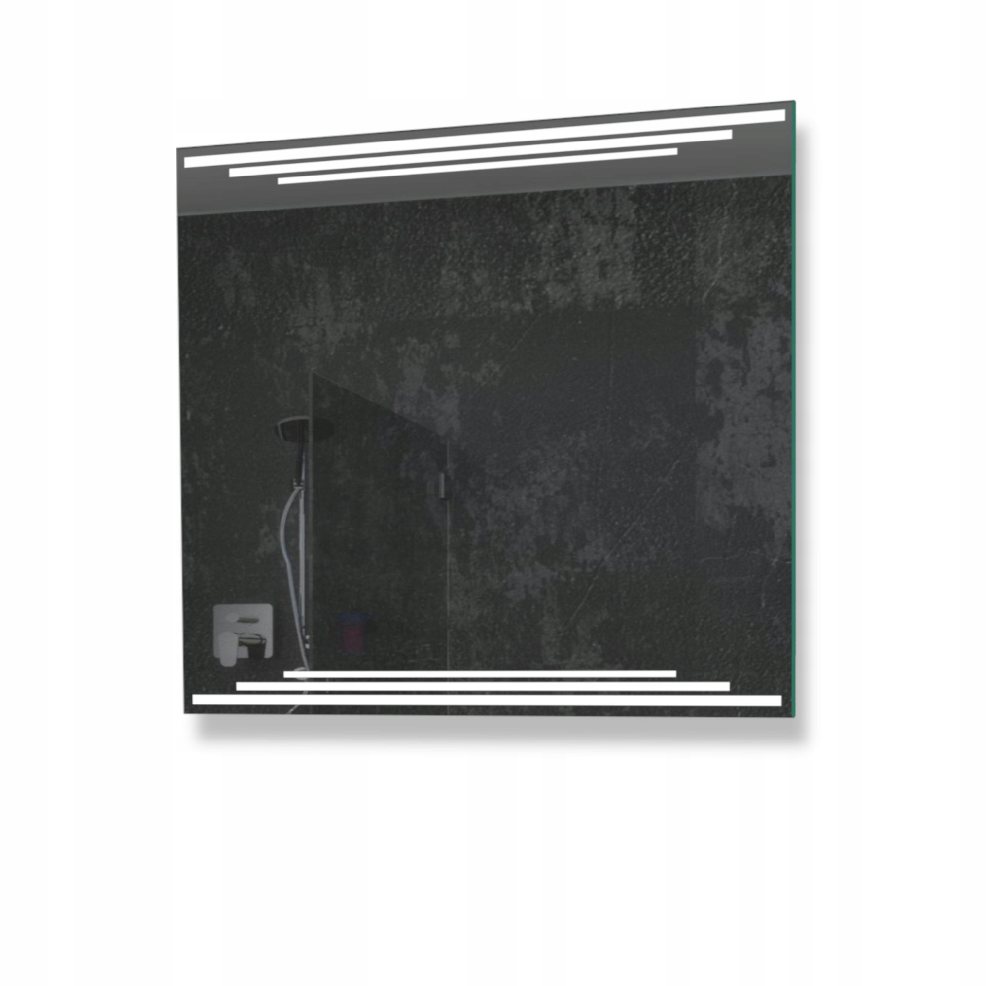 Štvorcové Led podsvietené zrkadlo Birma 70x70
