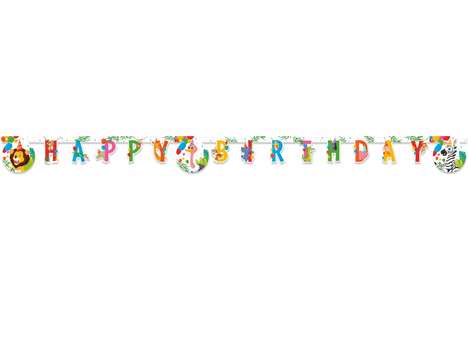 

Baner urodzinowy Happy Birthday Safari 1 szt nr3