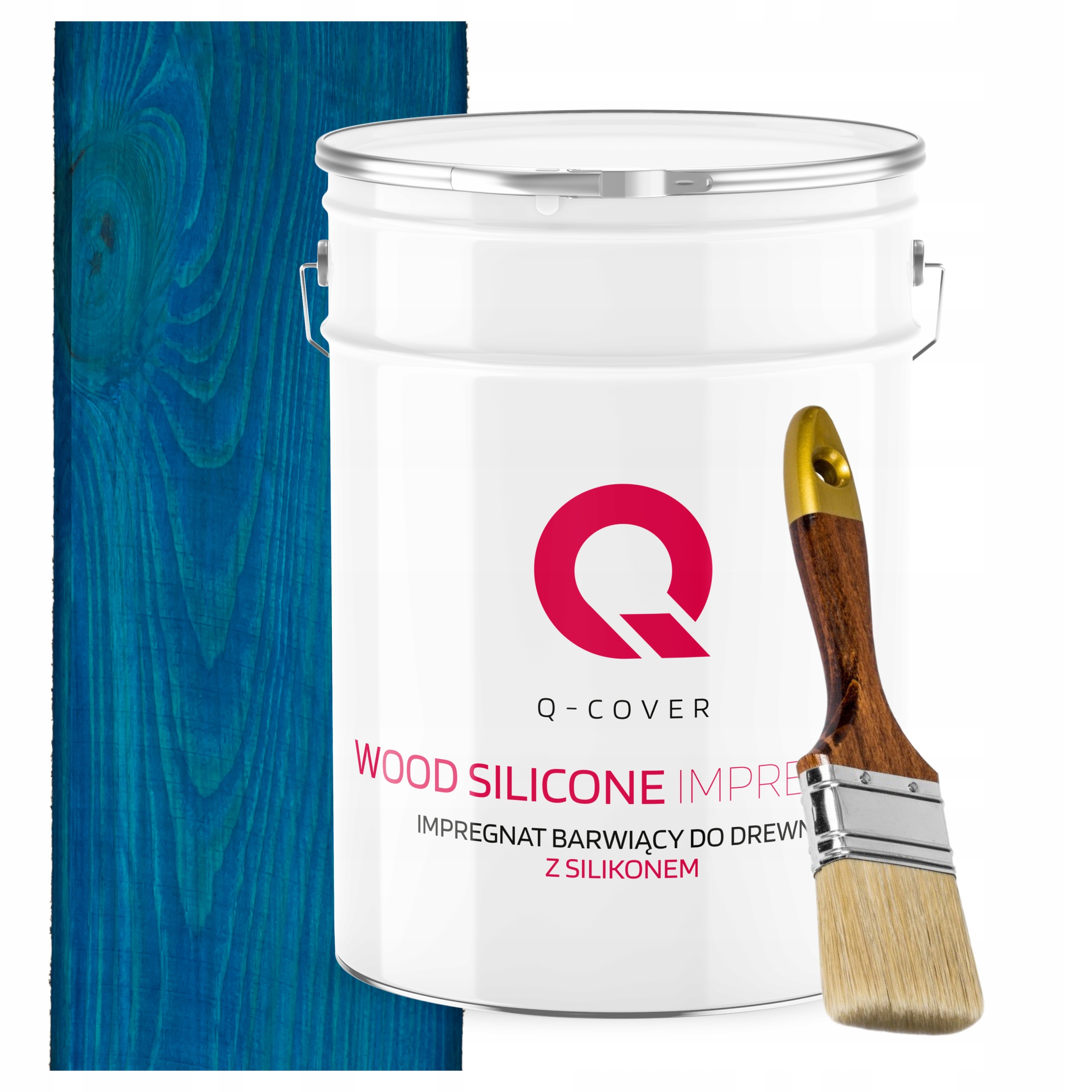 Impregnácia Na Drevo Farba S Silikónom Chron Farba Uv Modrá 10L Darček