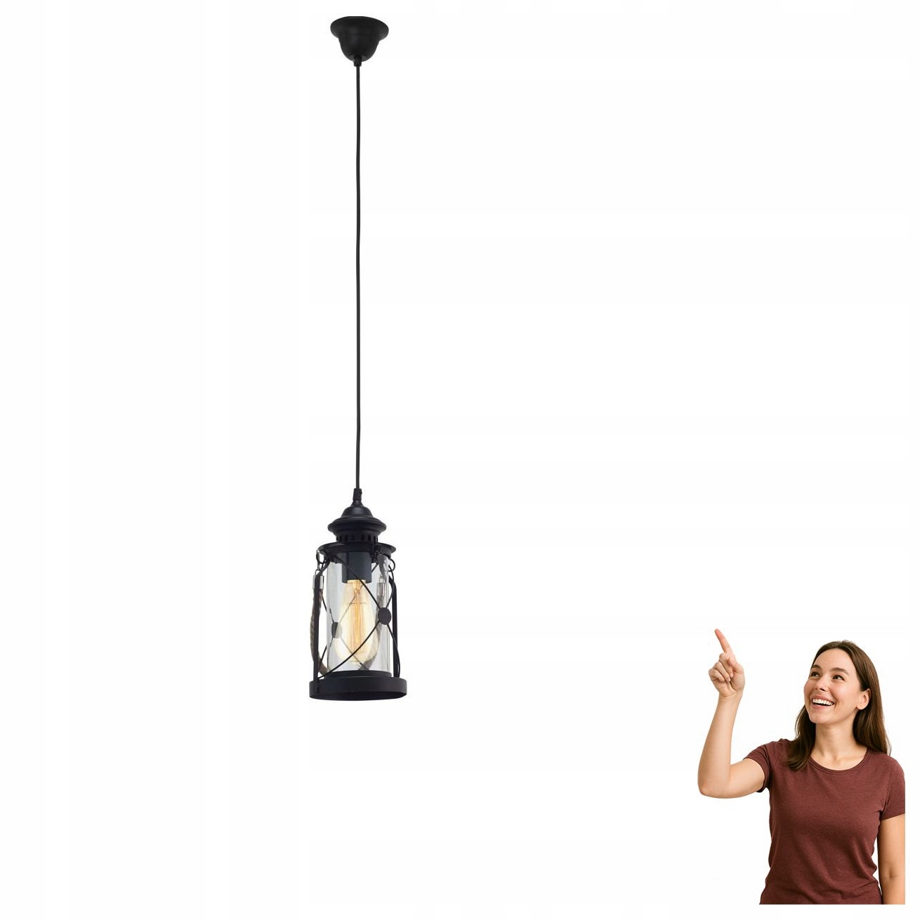 Závesná lampa Bradford 49213 Eglo