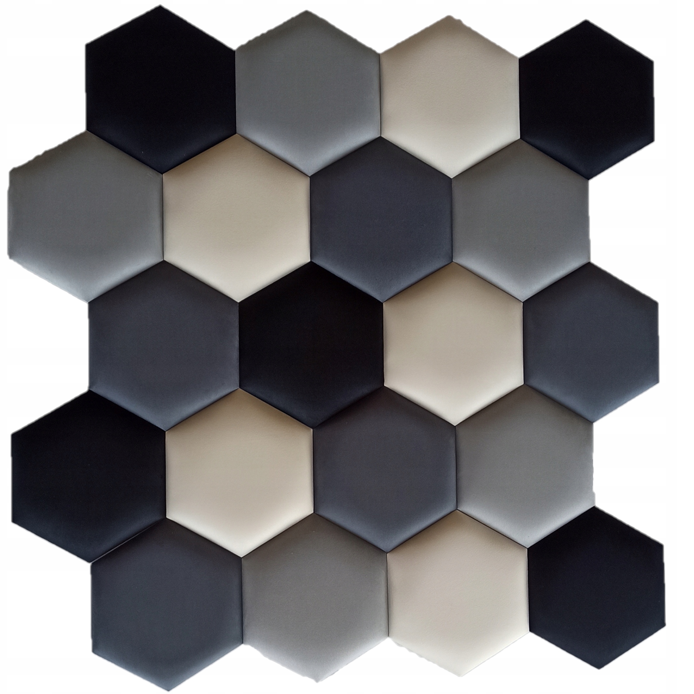 Čalouněné nástěnné panely Medová Plástev Šestiúhelník