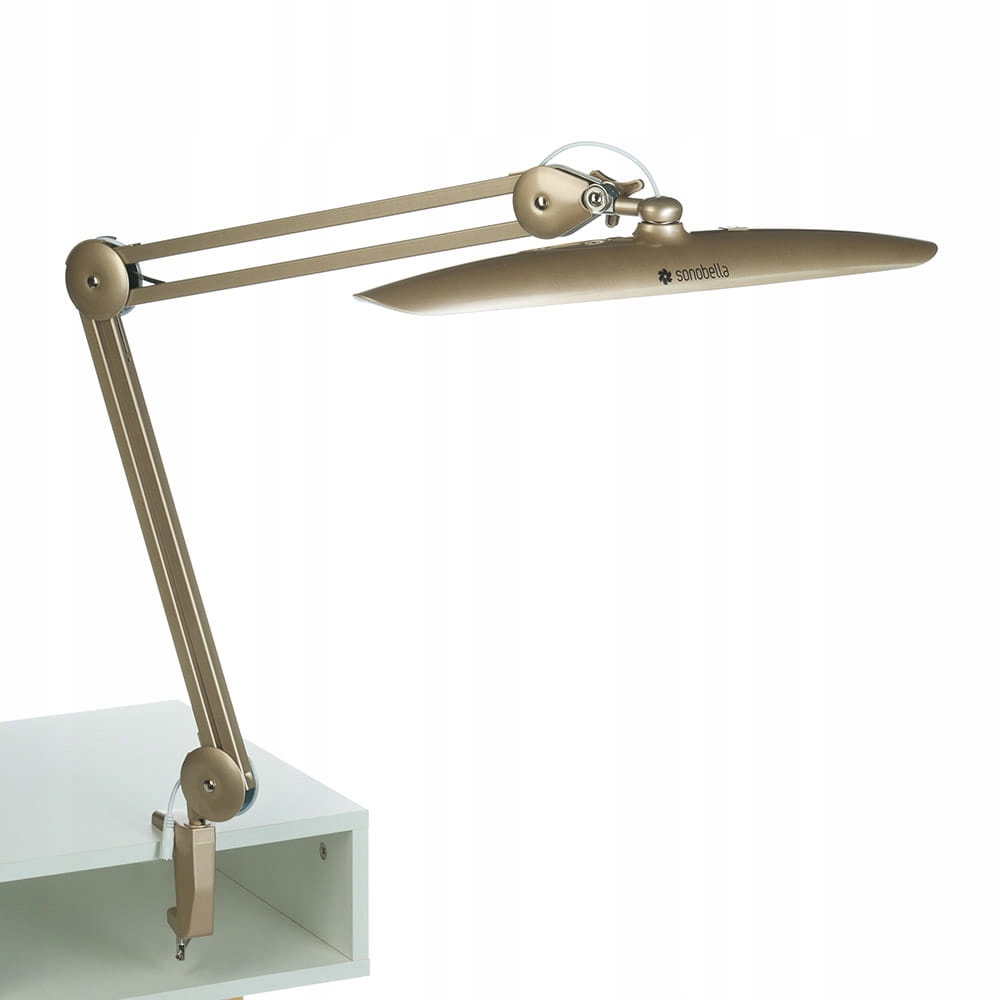 Lampa warsztatowa BSL-01 Led 24W Clip Złota