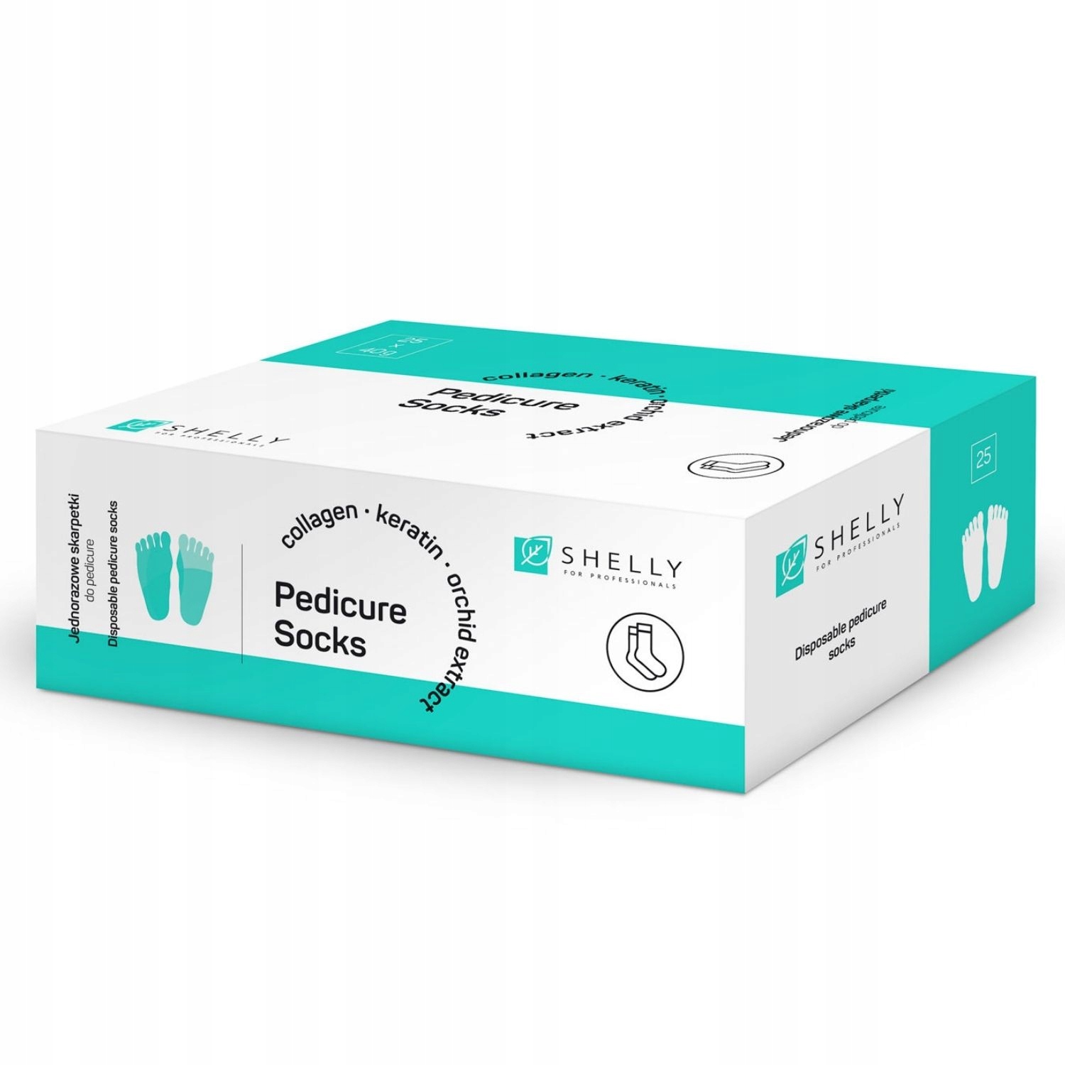 na jedno použití Ponožky na pedikúru Shelly ks 25 kusů roušek na nohy