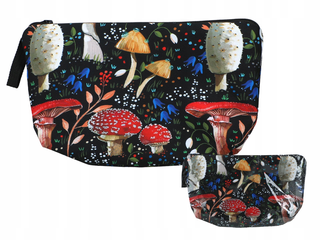 Barwna Kosmetyczka Grzyby Wzór 5 Wymiary: 21x13,5x18 CM
