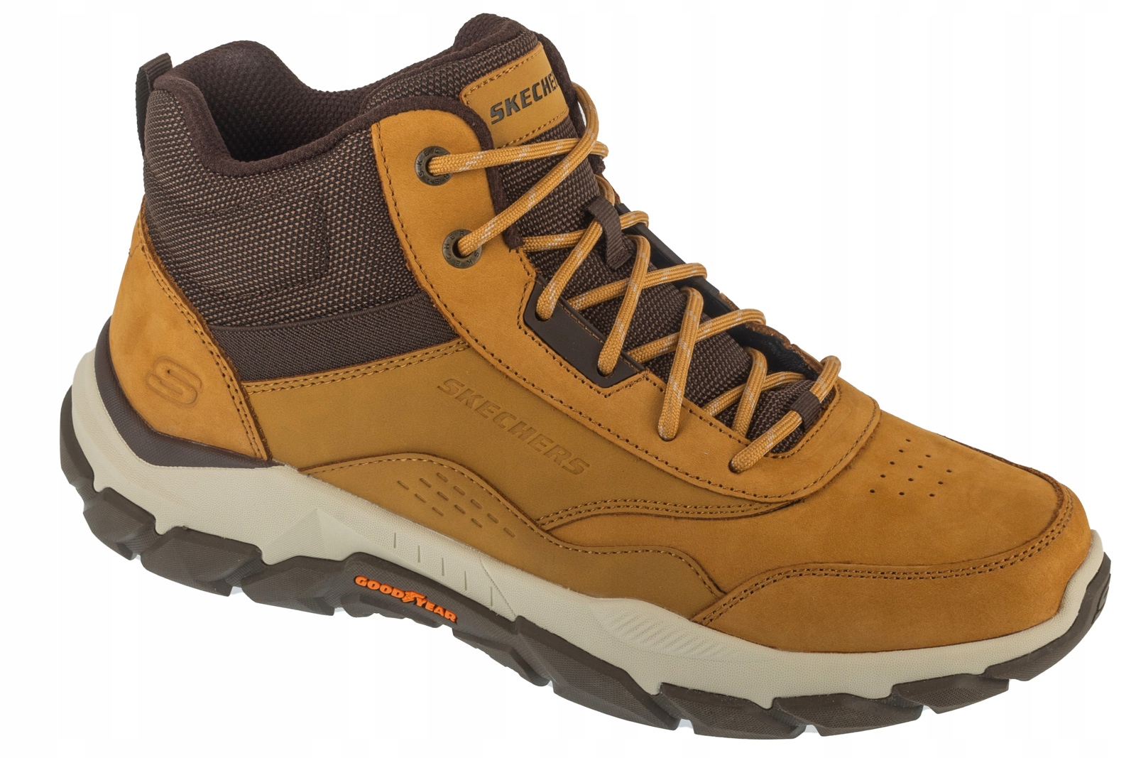 Skechers Santoro Hopkins [46] Pánské zimní kožené boty béžové