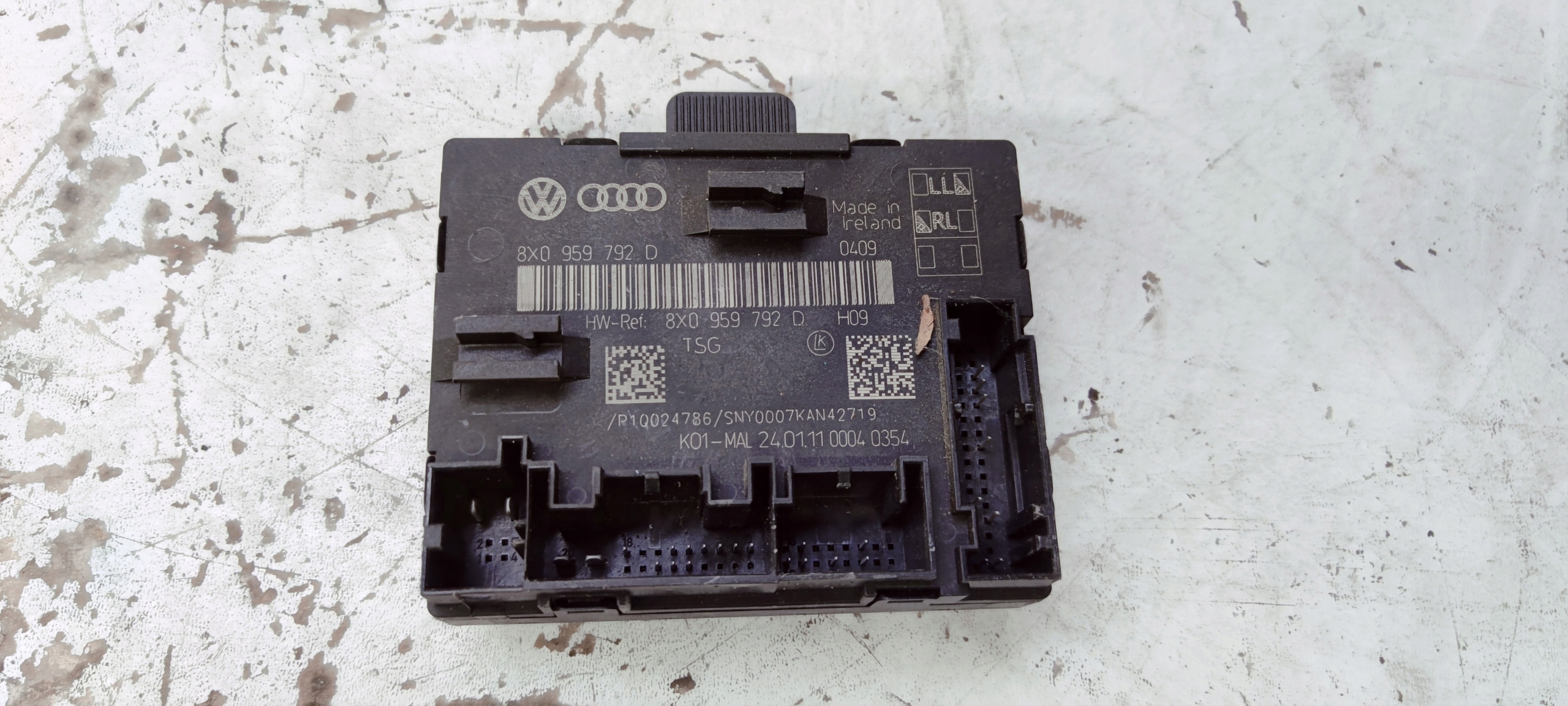 module control unit door AUDI A1 8X Q3 8U 8X0959792D