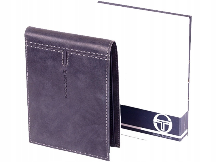 Sergio Tacchini – značková kožená peněženka v tmavě modré barvě