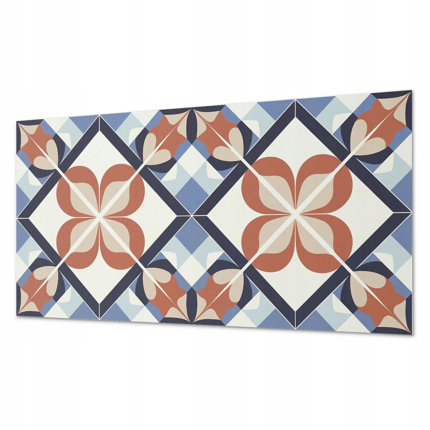 Vinylový panel Rovnocenný kvetinový motív v geometrickom usporiadaní 120 x 60 cm