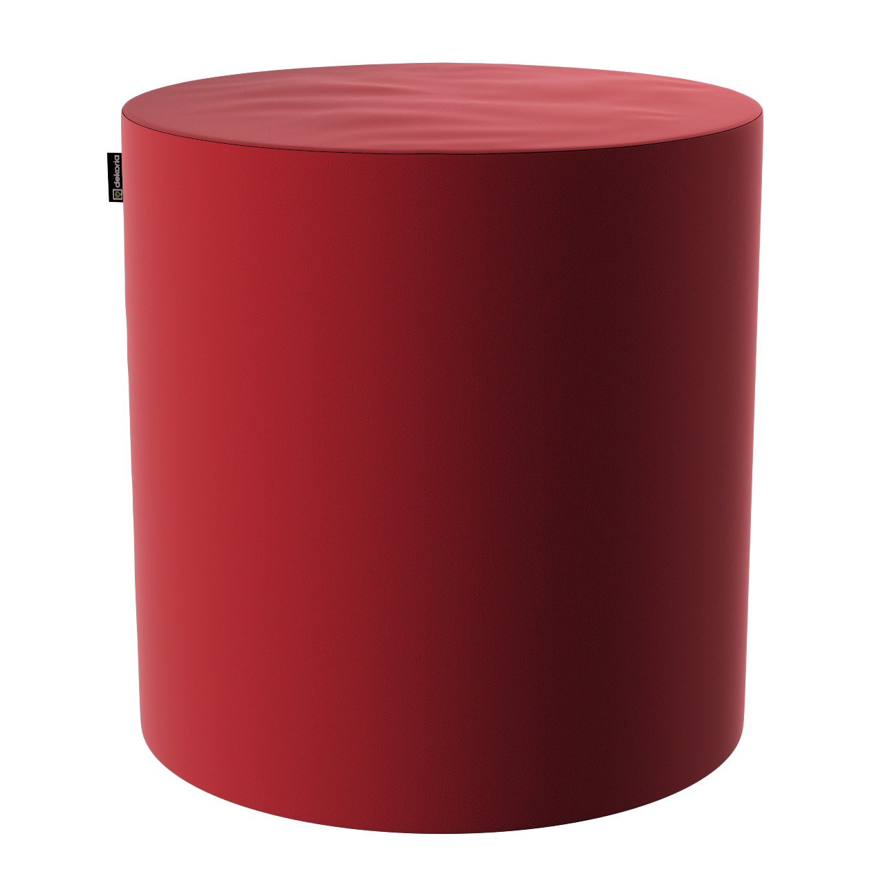 Dekoria Taburetka Barrel intenzívna červená velvetová